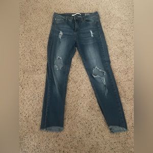 High Rise Ripped Skinny Jeans size 10